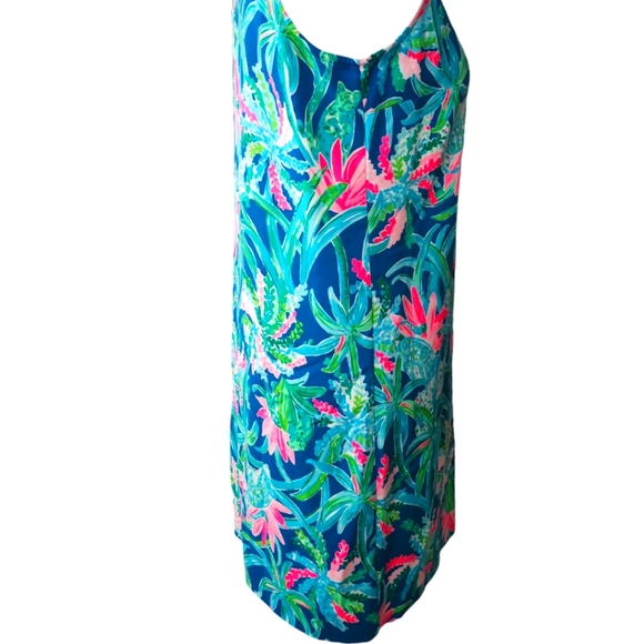 Lilly Pulitzer Kelby Stretch Shift Dress Macaw Blue Sweet Escape NWOT Size 0 - Picture 5 of 16